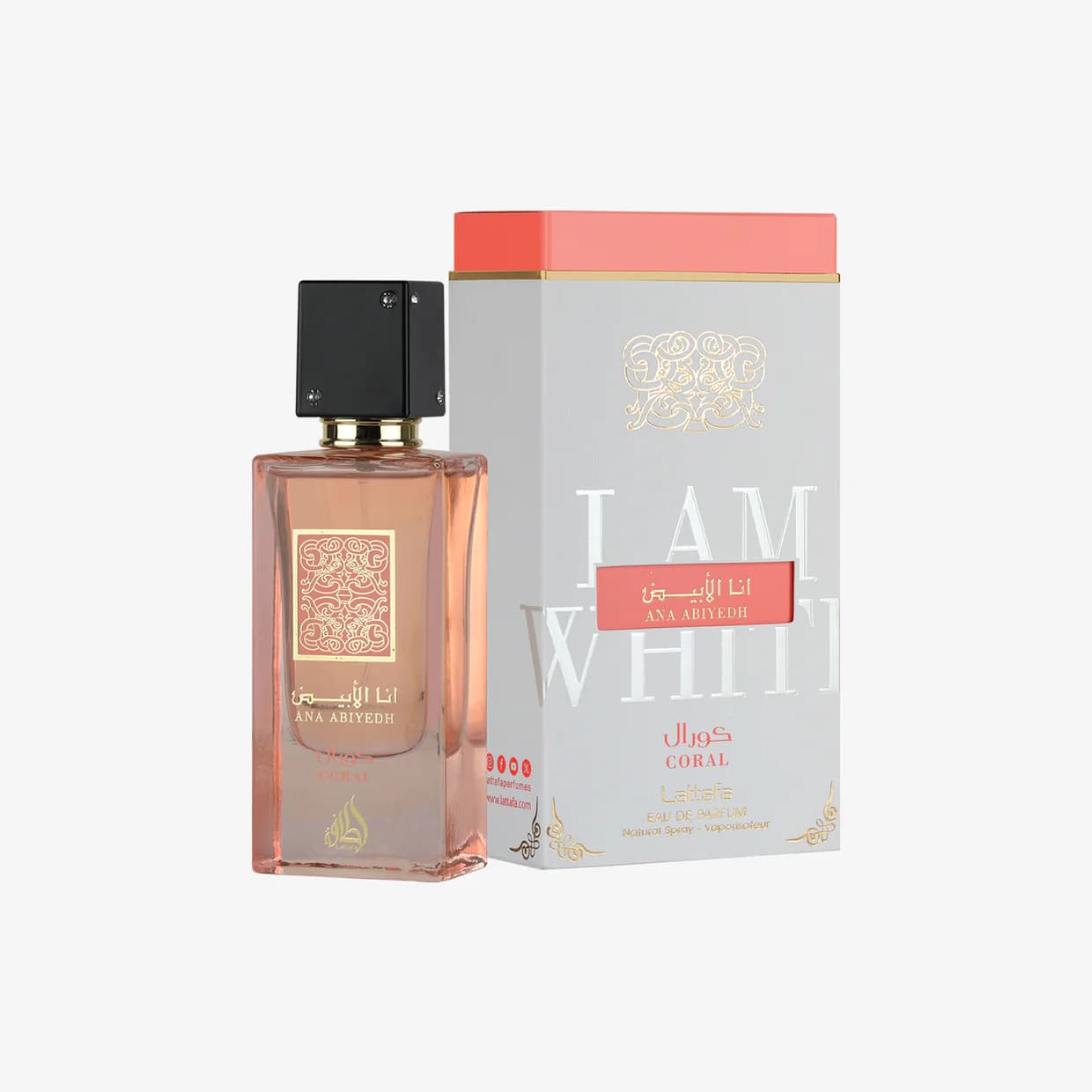 Ana Abiyedh Coral Lattafa Perfumes